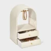 Rounded Standing Jewelry Organizer With Drawers - A New Day™ Cream -A New Day™ GUEST beae3ba8 24e1 4ce8 89de 55499cf95e29