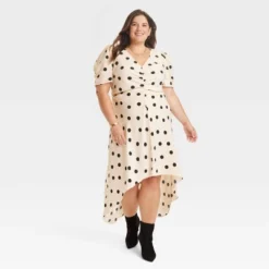 Women's Crepe Short Sleeve Midi Dress - A New Day™ -A New Day™ GUEST bee991e7 b883 4a7d 8ccb faf681c2b9c1