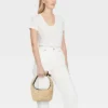 Straw Mini Bow Bag Clutch - A New Day™ Beige: Woven Paper Handbag, Single Handle, Unstructured Design -A New Day™ GUEST bfb4aed9 62f7 4d83 afe7 872961d65a6f