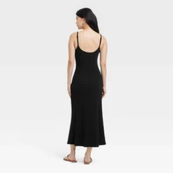 Women's Midi Shift Dress - A New Day™ Black