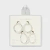 Silver Plated Circle And Oval Hoop Earring Set 2pc - A New Day™: Brass, Nickel-Free, Hinge Closure, Gift Box Included -A New Day™ GUEST c0040e51 d388 46ed 886f 31deb16fd62a