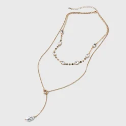 Pearl Y-Drop Multi-Strand Necklace - A New Day™ Gold/Pearl -A New Day™ GUEST c1e5a632 711d 48e9 a197 2fef4940bdbd