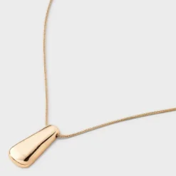 Rectangle Pendant Multi-Strand Necklace - A New Day™ Gold: Brass Cord With Lobster Claw Clasp, 20" Length, 3" Extender -A New Day™ GUEST c327fc22 44eb 4147 b138 f9467a1fec44