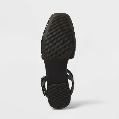 Women's Vanna Fishnet Slingback Flats With Memory Foam Insole - A New Day™ Black 5 Women's Vanna Fishnet Slingback Flats With Memory Foam Insole - A New Day™ Black - Image 3