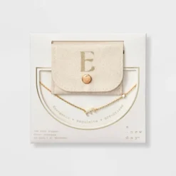 14K Gold Dipped Cubic Zirconia Initial Necklace - A New Day™ -A New Day™ GUEST c5880a6e a7ef 48a3 9926 48b8930c3cdb