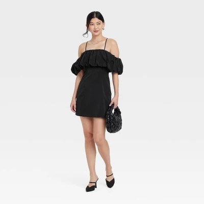Women's Ruffle Mini A-Line Dress - A New Day™ 4 Women's Ruffle Mini A-Line Dress - A New Day™ - Image 2
