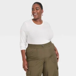 Women's Long Sleeve Slim Fit Crewneck T-Shirt - A New Day™ -A New Day™ GUEST c77a2dee 26d0 437b 943d 8015d2e6d7e2