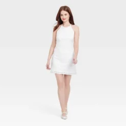 Women's Lace Mini Shift Dress - A New Day™ White Floral -A New Day™ GUEST c99bdba2 01fb 4d21 a8df 3d2bcb9f6722