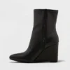 Women's Jocelyn Wedge Stretch Dress Boots - A New Day™