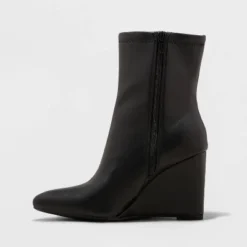 Women's Jocelyn Wedge Stretch Dress Boots - A New Day™