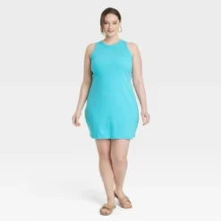 Women's Rib Racer Shift Dress - A New Day™ -A New Day™ GUEST cce5c602 8f32 42ce 8760 f036e5ffc45e