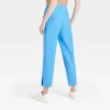 Women's Mid-Rise Slim Straight Fit Side Split Trousers - A New Day™ Blue -A New Day™ GUEST cfb790a8 d239 4697 b168 91003fc7bd14