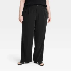 Women's High-Rise Relaxed Fit Full Length Baggy Wide Leg Trousers - A New Day™ -A New Day™ GUEST d3a1c81d 9228 49b1 9990 99f55814bd88