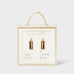 14K Gold Plated Click Top Hoop Earrings - A New Day™ Gold -A New Day™ GUEST d3de8078 6087 4df5 b2c1 ea860888a7b0