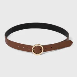 Women's Oval Tapered Center Bar Reversible Belt - A New Day™ Cognac/Black -A New Day™ GUEST d47bd81b 33e1 4f0e 826c 04d46f8bb529