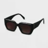 Women's Plastic Angular Square Sunglasses - A New Day™ Black -A New Day™ GUEST d549aec6 18b7 48dc a533 eb9f370bad18