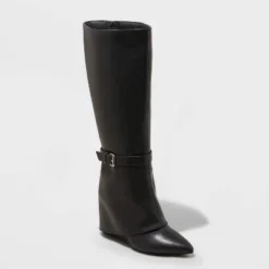 Women's Tall Novie Dress Boots - A New Day™ Black -A New Day™ GUEST d6a6d7b9 7392 4fbf badc c40dfa168777