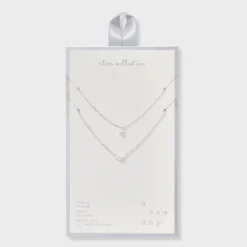 Silver Plated Cubic Zirconia Station Layered Necklace - A New Day™ Silver: Lobster Claw Clasp, 16-19" Length 9 Silver Plated Cubic Zirconia Station Layered Necklace - A New Day™ Silver: Lobster Claw Clasp, 16-19" Length -A New Day™ GUEST d7c471d4 046a 4026 a3a6 04a303164aa1