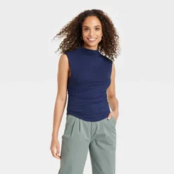 Women's Short Sleeve Side Ruched T-Shirt - A New Day™ -A New Day™ GUEST dad93373 6c18 4c56 bd8d fe236e35d274