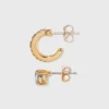 Crystal Mini Cuffs Hoops And Stud Earring Set 8pc - A New Day™ Gold -A New Day™ GUEST dbc653fa eb04 4611 878f a9e100e08f93