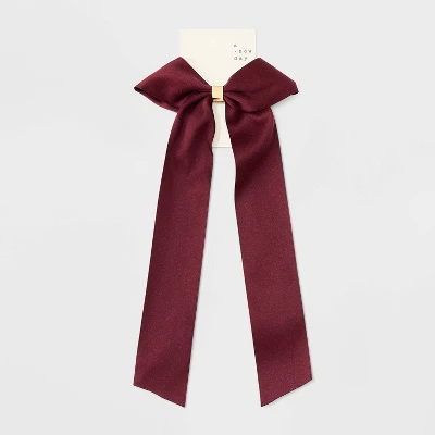 Bow With Gold Center Hair Clip - A New Day™ Red 3 Bow With Gold Center Hair Clip - A New Day™ Red