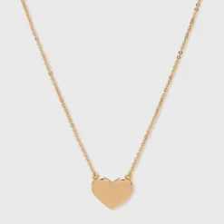 Heart Pendant Necklace - A New Day™ Gold: Nickel-Free Metal, Lobster Claw Clasp, 16" Length -A New Day™ GUEST e760da52 0552 4261 9d34 75bf86995606