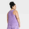 Women's Plus Size Terry Tank Top - A New Day™ Purple 2X -A New Day™ GUEST e9d0761a 485c 40cb b5f2 bd18b5f46231