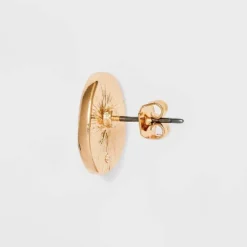 Pearl Cabochon Stud Earrings - A New Day™ Gold: Nickel-Free Metal, Post Closure, 0.59" Length, 0.51" Width -A New Day™ GUEST ebac56a9 c6b6 4e76 9b4c 273dfd5f6612