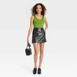 Women's Mini Faux Leather Skirt - A New Day™ 8 Women's Mini Faux Leather Skirt - A New Day™ -A New Day™ GUEST eede40bf 484f 40b1 a6be a1bf7458254b