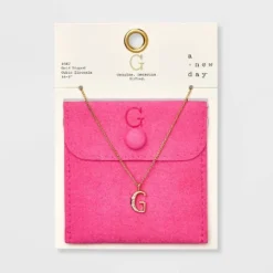 Gold Dipped Cubic Zirconia Initial Pendant Necklace - A New Day™ Gold -A New Day™ GUEST ef036168 10ba 4431 a817 cf751b71e8a3