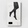 Women's 80D Super Opaque Tights - A New Day Black