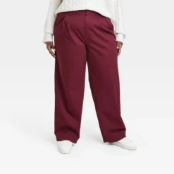 Women's High-Rise Pleat Front Straight Chino Pants - A New Day™ -A New Day™ GUEST f19ed498 a466 4635 b772 e52cc34faa9b