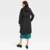 Women's Relaxed Fit Trench Rain Coat - A New Day™ Black -A New Day™ GUEST f1a1bc10 3b8b 4375 83d9 423128e4e2c1