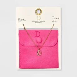 Gold Dipped Cubic Zirconia Initial Pendant Necklace - A New Day™ Gold -A New Day™ GUEST f2e949d1 9192 4404 a566 df63b4e7d8a8