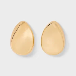 Smooth Pear Drop Earrings - A New Day™ Gold: Nickel-Free Metal, Post Closure, 1.5" Length -A New Day™ GUEST f372b8cb 797d 469e a22d 845f51ca4df4