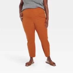 Women's High-Rise Skinny Ankle Pull-On Pants - A New Day™ Brown -A New Day™ GUEST f5a63b83 dc87 4b5a 8247 a864b3b44a5d