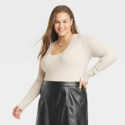 Women's Fine Gauge Scoop Neck Sweater - A New Day™ 9 Women's Fine Gauge Scoop Neck Sweater - A New Day™ - Image 7