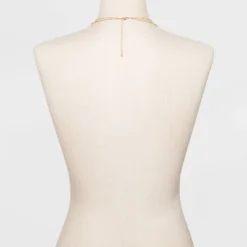 Mother Of Pearl And Metal Two Row Layered Necklace Pendant - A New Day™ Gold -A New Day™ GUEST f9ada0af 3da0 4087 b7c2 58e767198f84