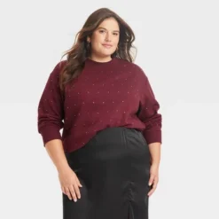 Women's Jeweled Pullover Sweatshirt - A New Day™ -A New Day™ GUEST fdac4a4c 7a6d 4ab2 bbac 8449c3b4773f